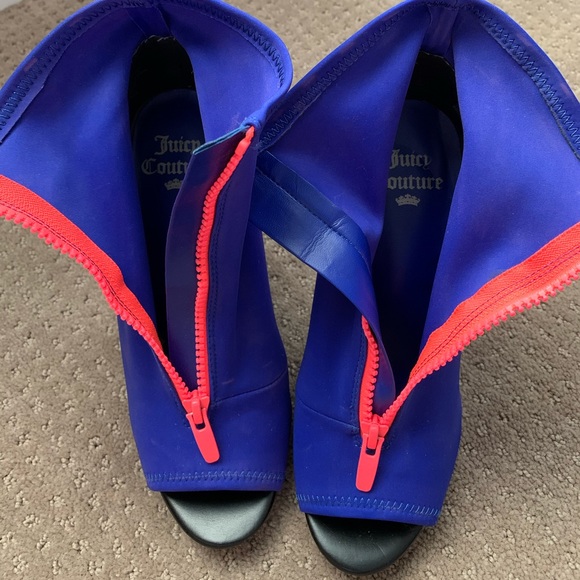 Juicy couture peep toe bootie heels - Picture 9 of 11